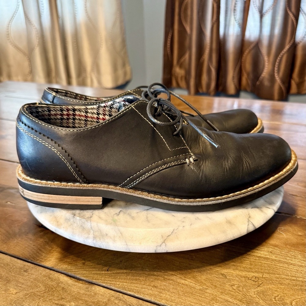 Original Penguin Waylon Black Lace up Oxford Shoes by Munsingwear Men Sz 9